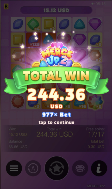 Sėkmingai išmokėtų Yeet Casino laimėjimų pavyzdys
